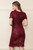 Sequin Velvet Knit Short Sleeve Dress