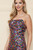 MULTICOLOR SEQUIN KNIT WITH FRONT SLIT DRESS