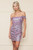Multicolor Sequin Knit Corset Top Dress