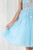 A-Line V-Neck Short Tulle Homecoming Dress