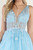 A-Line V-Neck Short Tulle Homecoming Dress