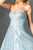 Sweetheart Glitter Print Overlay Midi Dress