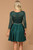 Beaded Waist Lace Top Mini Dress
