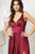 Sleeveless Satin A Line Dress