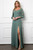 Long Sleeve Chiffon Gown