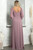 Long Sleeve Chiffon Gown