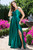 Floor Length A Line Satin Dress