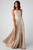 Cowl Neck Matte Satin Bridesmaid/Prom Dress