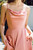 Cowl Neck Matte Satin Bridesmaid/Prom Dress
