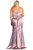 Solid Satin Spaghetti Straps Mermaid Dress