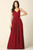 Spaghetti Straps Long Chiffon Gown