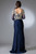 SHEER LONG SLEEVE GOLDEN EMBROIDERY TOP SHEATH MOB