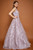 Off Shoulder V Neck Embroidery Ball Gown