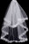 Sequin Embellished Flower Tier Classy Wedding Veil