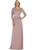 3 Q Sleeve Mother of the Bride Dress