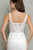 DEEP V NECK MERMAID SILHOUETTE LACE WEDDING GOWN