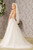 SLEEVELESS 3D FLORAL APPLIQUE A LINE WEDDING GOWN