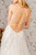 EMBROIDERED ILLUSION TOP A LINE WEDDING GOWN