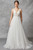 SLEEVELESS V NECK CORSET A LINE WEDDING GOWN