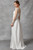 SHEER LONG SLEEVE A LINE WEDDING DRESS