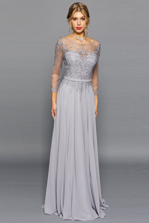 3/4 Sleeve Embellished Top MoB Dress