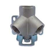 90633-08-08 Double Outlet Elbow / Bracket 45 Degree, Assembly 1/2 x 1/2 x 1/2 NPT