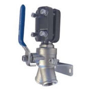 1152 20 mm - 3/4 inch Pipe To 1/2 inch Two-Port Female NPT Wall Bracket - with Locking Ball Valve 