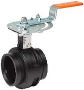 100700-220 Butterfly Valve, 220mm Tube with Couplings Lever Lock Style