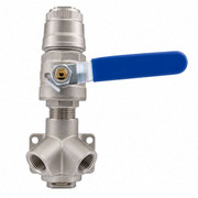 90665-25-08 Double Outlet Elbow With Valve / Bracket 45 Degree, Assembly 25mm x 1/2NPT