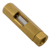 046559 In-Line Sight Glass, 24Kt 1/4 