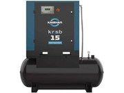 Kaishan KRSB 25 HP Lubricated Rotary Screw Air Compressor-Tank Mount