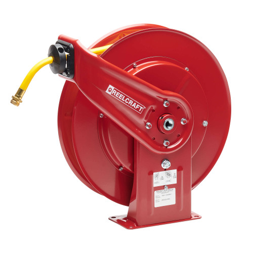 7850 OLPSW57 Hose Reel, 1/2 x 50 ft - QS123 Yellow Hose with 3/4NH Fit