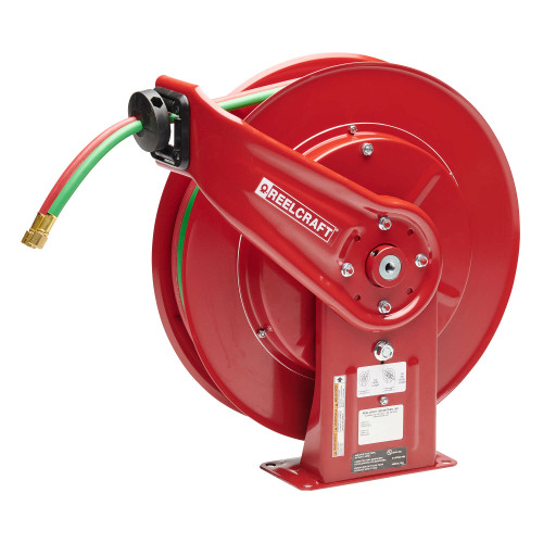 TW7450 OLPT Hose Reel, 1/4 x 50 ft - QS12 Gas Weld T Grade with Hose