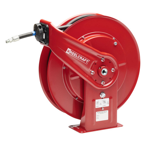 PW7650 OHP Hose Reel, 3/8 x 50 ft - QS123 Pressure Wash with Hose, 48