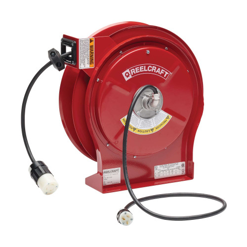 L 5550 123 3B Cord Reel, Single outlet - 50 ft, 12 AWG / 3 Cond, 20 AMP
