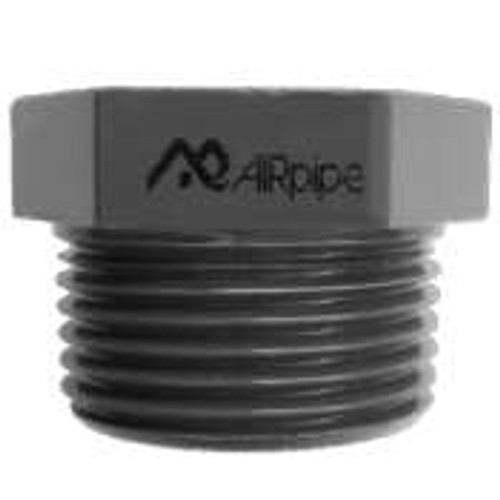 5450 Aluminum Adapter, 2 inch Male NPT To 1 1/2 inch Female NPT 