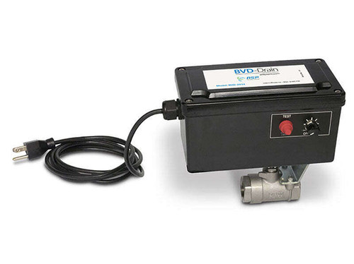 BVD-2S12 Drain, 1/2 inch Stainless Steel Ball Valve 120 Volt