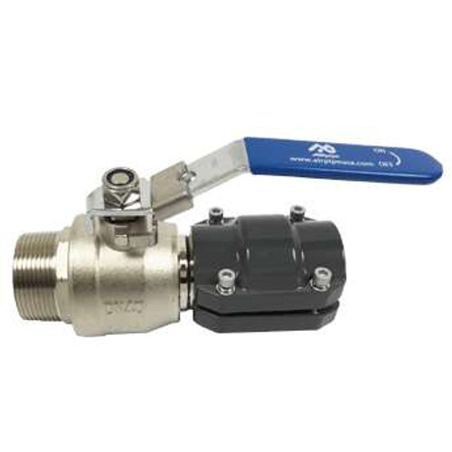 2352 25 mm - 1 inch Pipe To 1 inch Male NPT Ball Valve - Locking 