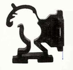 90810-14-PK10-W Flush Wall Bracket, 14mm