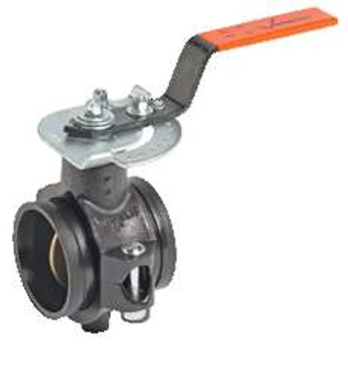 100700-90-NL Butterfly Valve, Nitrile Lined, 90mm with Couplings