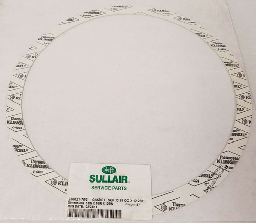 250021-702 Gasket, Sep 13.88 Od X 12.25Id 