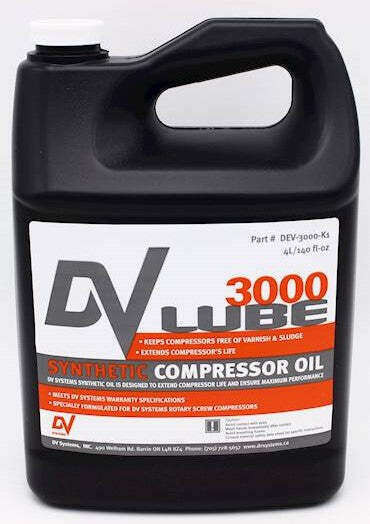 DEV-3000-K1 Synthetic Oil, Screw Comp 4L