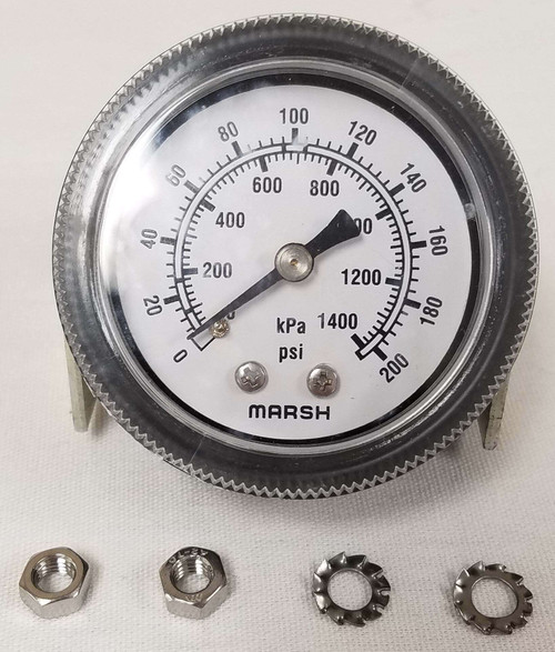 250005-185-IAC Pressure Gauge, 0 - 230 PSI, 2 inch Dia 