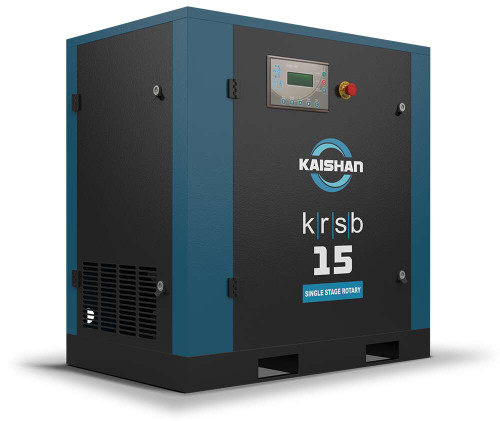 Kaishan KRSB 15 HP Lubricated Rotary Screw Air Compressor-Base Mount