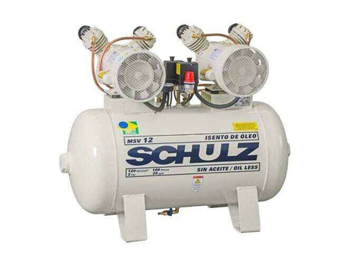 MSV 12/30 singleV, 2 HP, 1 Phase Oil Less Piston Air Compressor