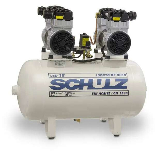 CSD 18/30 1.5V, 2 HP, Phase Oil Less Piston Air Compressor
