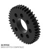 32 Pitch, 40 Tooth Delrin Hub Mount Spur Gear