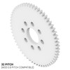 32P, 58 Tooth Acetyl Hub Mount Spur Gears (0.125" Face)