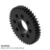 32 Pitch, 42 Tooth Delrin Hub Mount Spur Gear