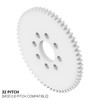 32P, 60 Tooth Acetyl Hub Mount Spur Gears (0.125" Face)
